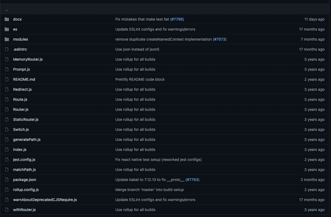 React Router Origin Directory